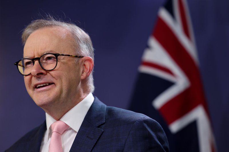 Australian Prime Minister Anthony Albanese secured a second term in office Saturday, completing a turnaround in the polls for his Labor Party. File Photo by Paul Braven/EPA-EFE