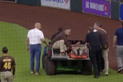 Luis Arraez rejoins Padres after scary collision with Astros' Mauricio Dubon