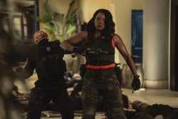 Movie review: Viola Davis as U.S. president saves silly but fun 'G20'