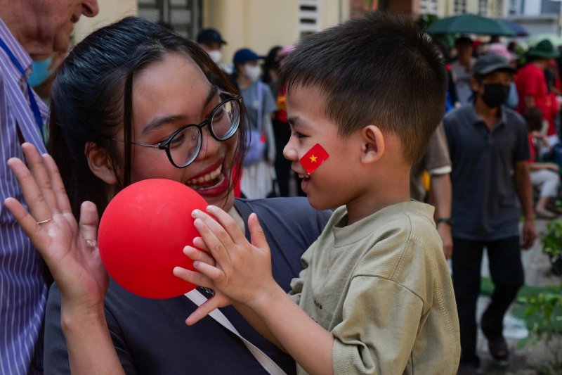 Vietnam celebrated the 50th anniversary of the end of the war with a parade that drew hundreds of thousands of spectators on Wednesday. Photo by Thomas Maresca/UPI